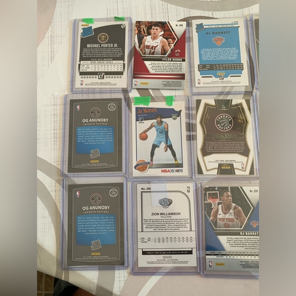 NBA Rookie Card Lot of 24 - Zion, Ja, Og, Pascal, RJ, MPJ, Herro, JJJ, and Fall - Picture 3 of 11